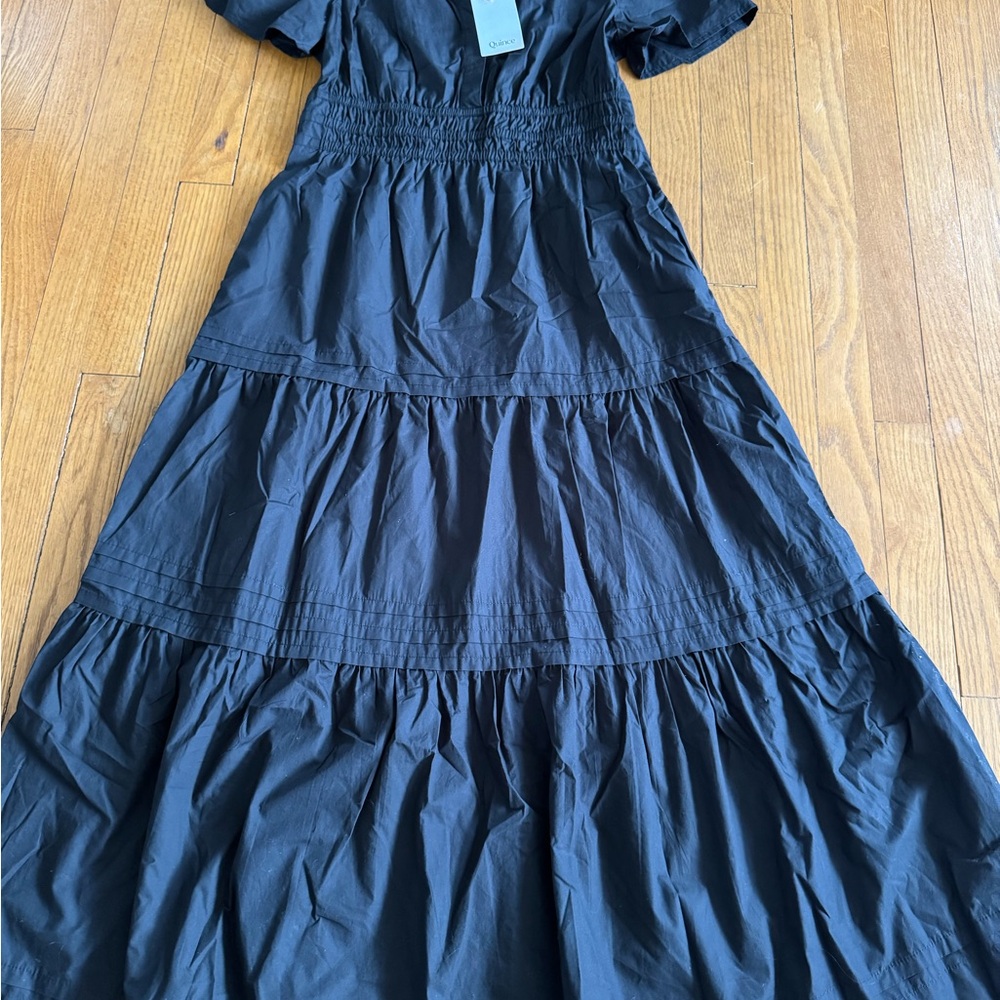 Quince black 100% cotton Dress - Picture 2 of 2